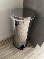 Pedaalemmer prullenbak 65 cm hoog, Ophalen, Met pedaal, 50 tot 75 cm, Rvs