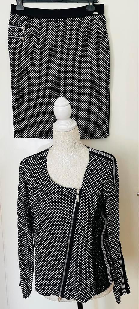 Airfield jasje/vest met bijpassende rok maat 40, Kleding | Dames, Jasjes, Kostuums en Pakken, Zo goed als nieuw, Jasje, Maat 38/40 (M)