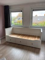 HEMNES Bedbank 80x200 - Uitschuifbaar, Huis en Inrichting, Ophalen, Eenpersoons, Wit, 80 cm