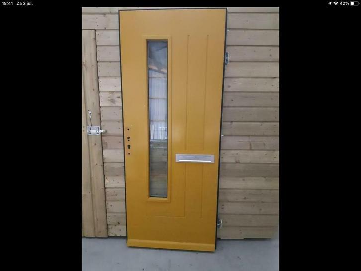 54 dikke voordeur 875*2100, Tuin en Terras, Schuttingen, Nieuw, Hout, Minder dan 1 meter, Minder dan 3 meter, Ophalen