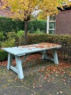 Stoere, gebeitste eiken houten tafel - Demontabel, Ophalen, Gebruikt, Rechthoekig, Hout