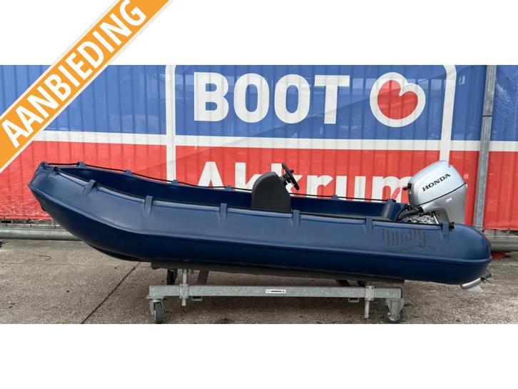 Whaly 370 Honda 10pk Nieuw/overjarig, Watersport en Boten, Vis- en Consoleboten, Nieuw, 10 tot 30 pk, 3 tot 6 meter, Benzine, Overige materialen