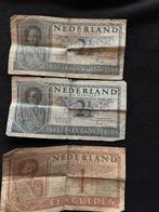 Gulden Biljetten: 2x 2,50 & 1x 1 Gulden 1949, Postzegels en Munten, Bankbiljetten | Nederland, Ophalen, 1 gulden, Los biljet