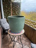Grote ronde plantenpot - groen, Tuin en Terras, Bloempotten, Gebruikt, 40 cm of meer, Rond, Binnen