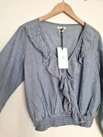 Blouse met ruffle Revelation maat M, Maat 38/40 (M), Blauw, Nieuw, Ophalen of Verzenden