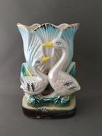 Heerlijk vintage kitsch vaasje zwaantjes, Antiek en Kunst, Antiek | Vazen, Ophalen of Verzenden