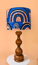 Afrikaanse lampenkap - Uniek!, Ophalen, 25 tot 50 cm, Overige kleuren, Rond