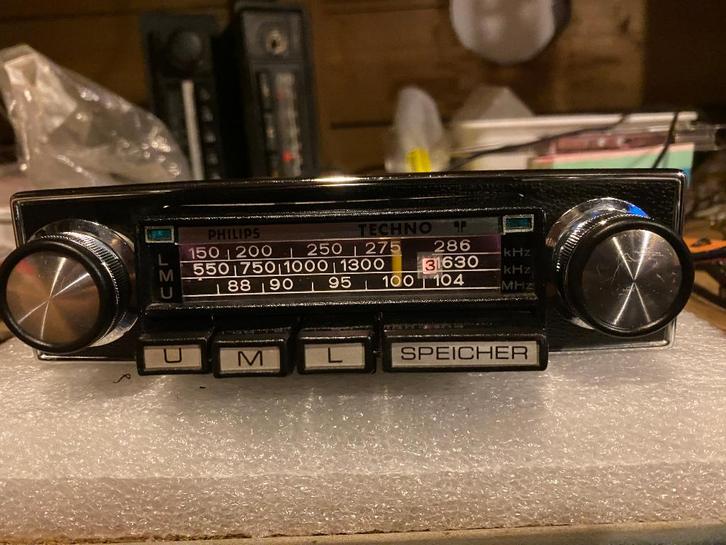Philips RN511/Spider - 1972/1973 - FM radio Turnolock + Din, Auto diversen, Autoradio's, Gebruikt, Ophalen