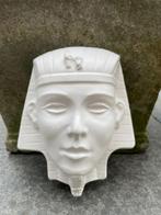 Wit beeld van gips. Farao / Sphinx / Toetanchamon King Tut., Ophalen, Zo goed als nieuw, Mens
