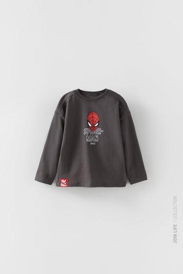 Kinder t-shirt shirt met spider-man marvel grijs katoen 98 beschikbaar voor biedingen