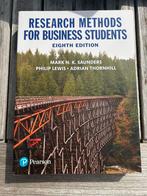Research methods for business students, eighth edition, Ophalen of Verzenden, Beta, Zo goed als nieuw, WO