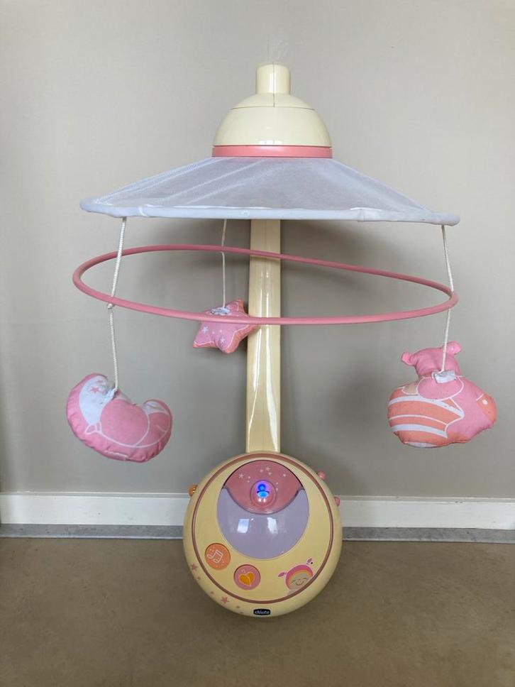 Chicco Baby Mobile met afstandsbediening & sterrenprojectie, Kinderen en Baby's, Speelgoed | Babyspeelgoed, Gebruikt, Mobiel, Met licht