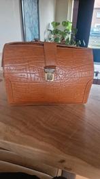 Vintage leren boekentas, Ophalen of Verzenden, Bruin, Aktetas of Boekentas