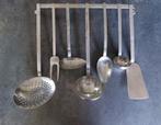 Lepelrek, Sola, hamerslag, vintage, 8 delig, Huis en Inrichting, Ophalen, Gebruikt, Rvs of Chroom, Vaatwasserbestendig