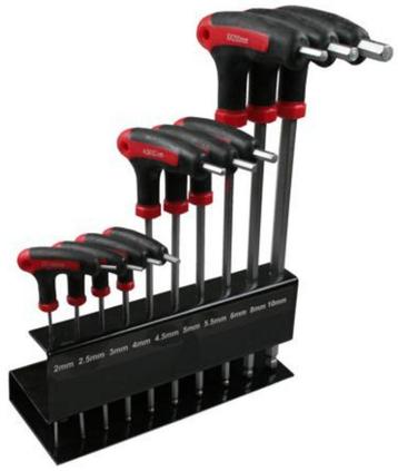 Inbus set 10dlg. Rack T-grip beschikbaar voor biedingen
