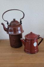 Vintage Emaille set kannen, Ophalen of Verzenden