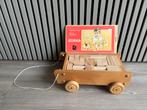 Houten bouwblokken set in trekwagen – Zorka Wood-Element, Kinderen en Baby's, Ophalen of Verzenden