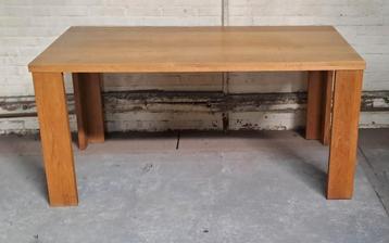 Licht eiken eettafel 76 x 160 x 84,5 beschikbaar voor biedingen