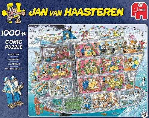 Jan van Haasteren - Cruiseship - 1000 stukjes, Hobby en Vrije tijd, Denksport en Puzzels, Nieuw, Legpuzzel, 500 t/m 1500 stukjes