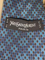 Yves Saint Laurent 100% zijde stropdas, Met patroon, Blauw, Ophalen of Verzenden, Yves saint laurent