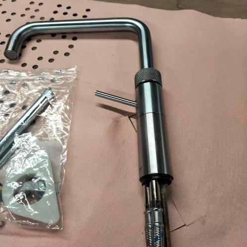 Nette gereviseerde Quooker 5 in 1 kraan., Doe-het-zelf en Verbouw, Sanitair, Zo goed als nieuw, Kraan, Rvs, Ophalen of Verzenden