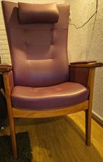 Verstelbare Farstrup senioren-/relaxstoel, Huis en Inrichting, Fauteuils, Ophalen, Minder dan 75 cm, Zo goed als nieuw, Leer