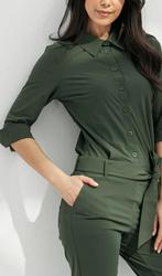 Studio Anneloes Angelique jumpsuit groen travelstof mt XS, Studio Anneloes, Ophalen of Verzenden, Zo goed als nieuw, Maat 34 (XS) of kleiner