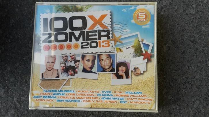 CD box met 5 cd's 100x Zomer 2013, Cd's en Dvd's, Cd's | Verzamelalbums, Zo goed als nieuw, Pop, Boxset, Ophalen of Verzenden