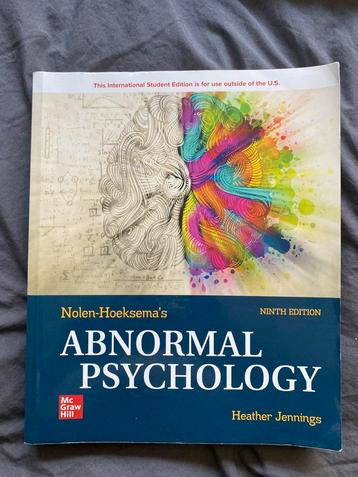 Abnormal Psychology ISE, Nolen-Hoeksema beschikbaar voor biedingen