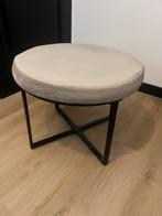 Velvet poef rond, Ophalen, Zo goed als nieuw, 50 tot 75 cm, 50 tot 75 cm