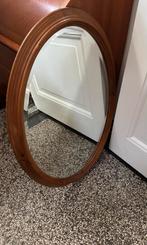 Antieke grote zware geslepen spiegel, Antiek en Kunst, Antiek | Spiegels, Ophalen of Verzenden, Rechthoekig