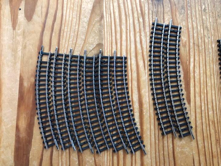 Trix bochten N-spoor 6x 4912 + 2x 4922, Hobby en Vrije tijd, Modeltreinen | N-Spoor, Gebruikt, Rails, Gelijkstroom, Trix, Ophalen of Verzenden