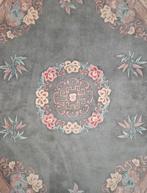 Handmade Aubusson tapijt China roses grey pink 177x240cm, Huis en Inrichting, Stoffering | Tapijten en Kleden, 150 tot 200 cm