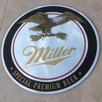 Ronde spiegel Miller - 1985 - Glas, Ophalen of Verzenden, Gebruikt, Reclamebord