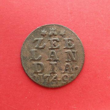 Duit Zeeland 1749 Zeelandia Luctor et Emergo Middelburg beschikbaar voor biedingen