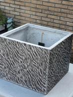2  Grote  plantenbakken  44 cm, Tuin en Terras, Bloembakken en Plantenbakken, Ophalen, Steen, Minder dan 60 cm, Vierkant