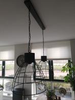 Dubbele industriële hanglampen aan 1 balk, Huis en Inrichting, Minder dan 50 cm, Zo goed als nieuw, Ophalen