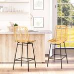 Set van 2 barkrukken in boho-design (nieuw), Huis en Inrichting, Barkrukken, Ophalen of Verzenden, Nieuw
