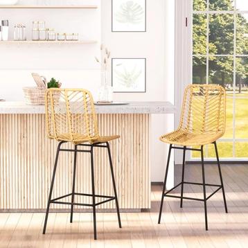 Set van 2 barkrukken in boho-design (nieuw) beschikbaar voor biedingen