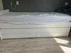 Ikea Släkt 90x200cm, Huis en Inrichting, Slaapkamer | Bedden, 90 cm, Eenpersoons, Wit, Zo goed als nieuw
