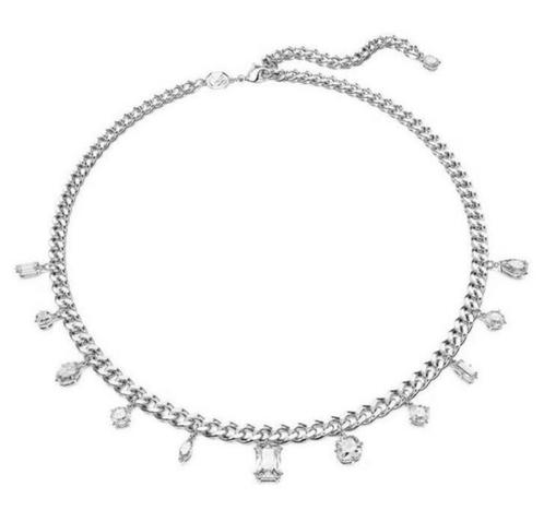 New Swarovski Dextera Diamond Necklace Silver, Sieraden, Tassen en Uiterlijk, Kettingen, Nieuw, Zilver, Zilver, Met edelsteen