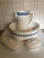 Lampetset wit-blauw, Antiek en Kunst, Ophalen of Verzenden