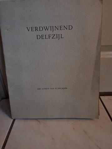 Verdwijnend delfzijl zes lithos fj drukker 1955 groningana  beschikbaar voor biedingen