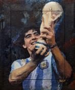 Diego Maradona Mixed Media Peter Donkersloot, Ophalen of Verzenden