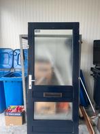 Voordeur  met glas, Doe-het-zelf en Verbouw, Ophalen, Gebruikt, 80 tot 100 cm, 200 tot 215 cm