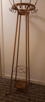 Vintage staande kapstok, café, metaal, koperkleur, Huis en Inrichting, Woonaccessoires | Kapstokken, Ophalen, Gebruikt, Metaal