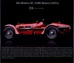 Alfa Romeo 8C 2300 Monza (1931) fotokaart, Verzenden, Zo goed als nieuw, Auto's