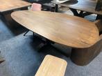Japandi Notenhouten Tafel - Organische Vorm, Huis en Inrichting, Tafels | Eettafels, Ophalen, Nieuw, 50 tot 100 cm, Vijf personen of meer