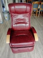 Relaxfauteuil, Huis en Inrichting, Fauteuils, Minder dan 75 cm, Gebruikt, Leer, 50 tot 75 cm