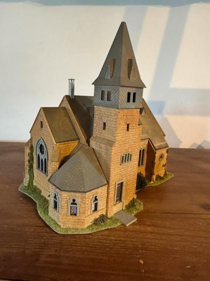 Westerwald kerk kibri 1:87, Hobby en Vrije tijd, Modeltreinen | H0, Brug, Tunnel of Gebouw, Gelijkstroom of Wisselstroom, Overige merken